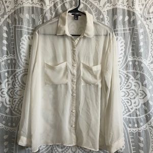 Sheer Button-up Blouse (size s)